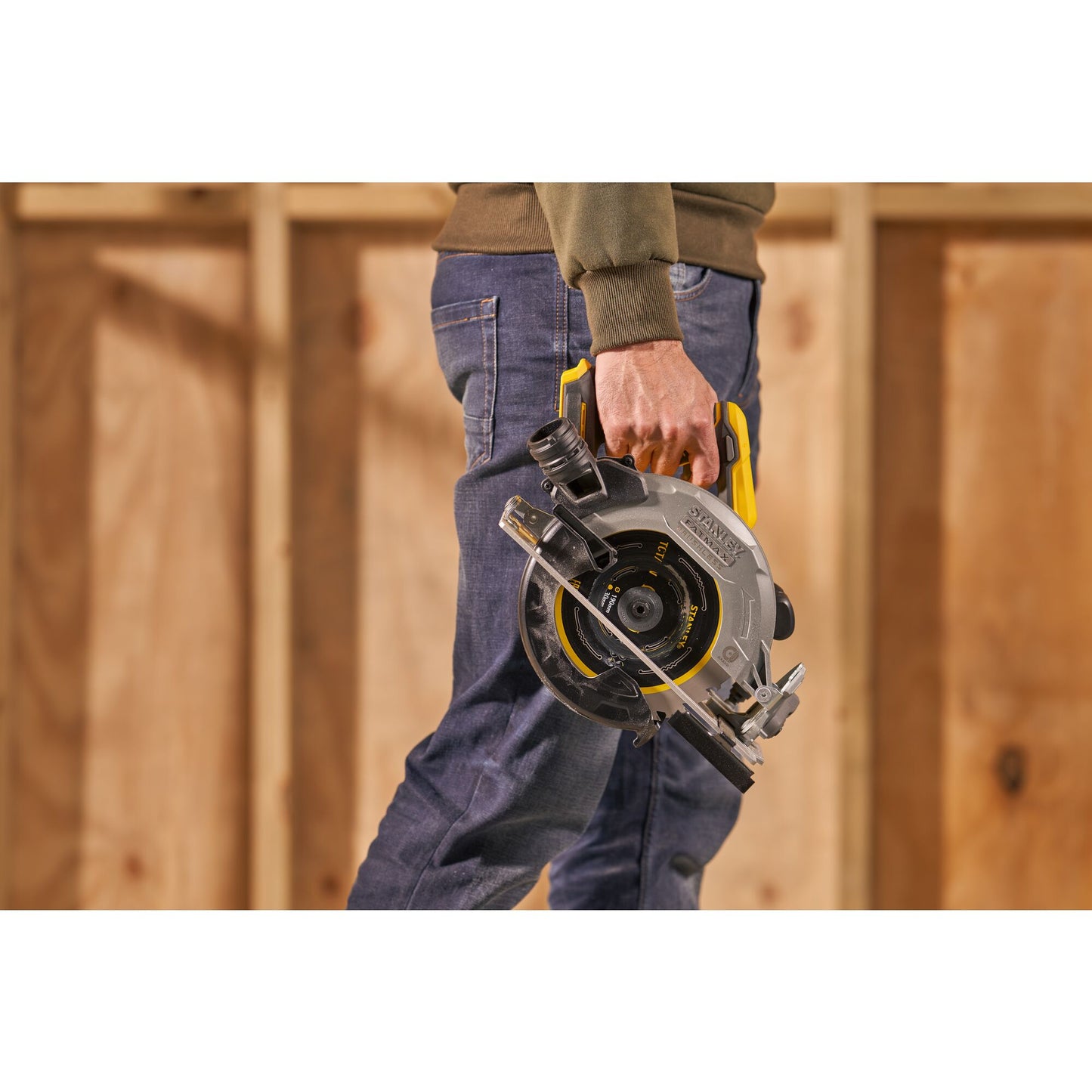 STANLEY FATMAX SFMCS550B-XJ Sega circolare brushless V20, senza batterie e caricabatteria