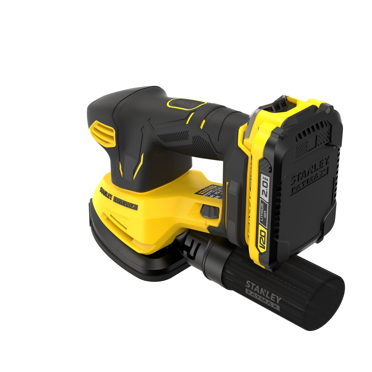 STANLEY FATMAX SFMCW221D1S-QW V20 Cordless Detail Sander with 1 x 2.0Ah Lithium Ion Battery and Soft Bag