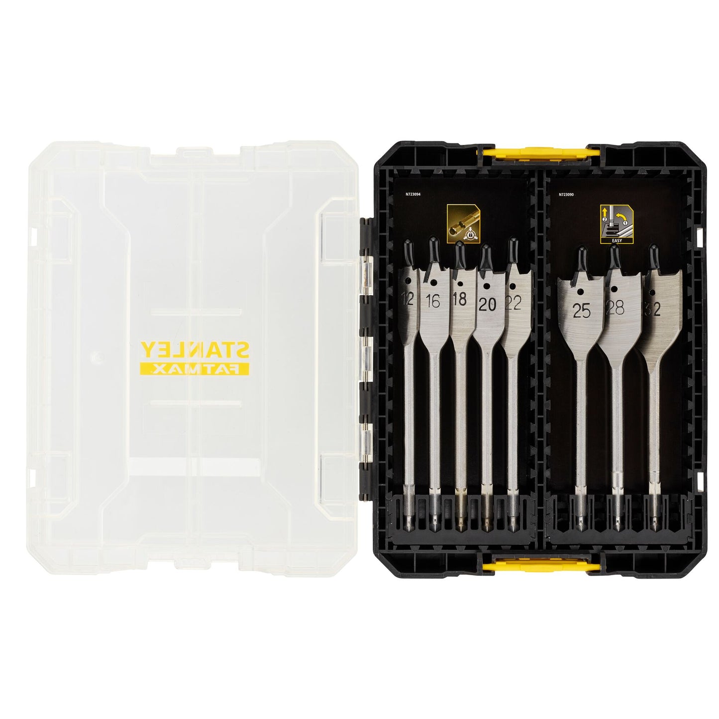 Stanley Fatmax STA88556-XJ Set 8 punte piatte 12-32mm