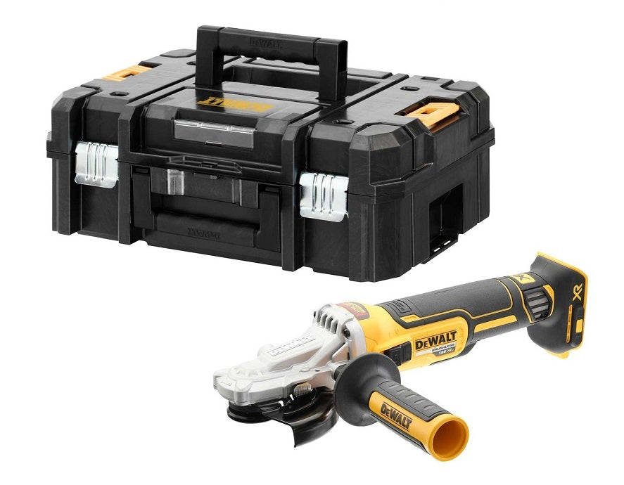 DEWALT DCG405FNT-XJ 18V XR Brushless 125mm Flat Head Angle Grinder - Bare Unit