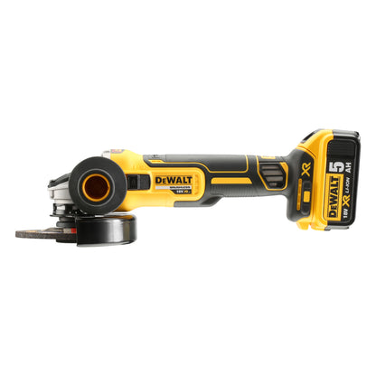 DEWALT DCG405P3-QW 18V Li-ion Brushless Angle Grinder, 125mm with 3 x 5.0Ah Lithium Ion Batteries
