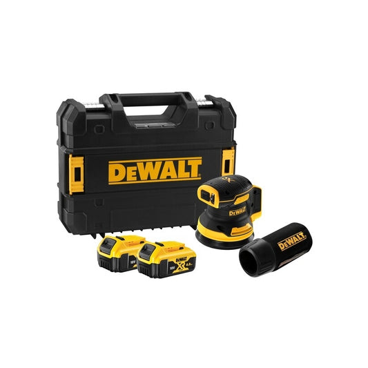 DEWALT DCW210P2-QW Levigatrice roto-orbitale da 125mm  2 batterie 18V 5.0Ah, brushless