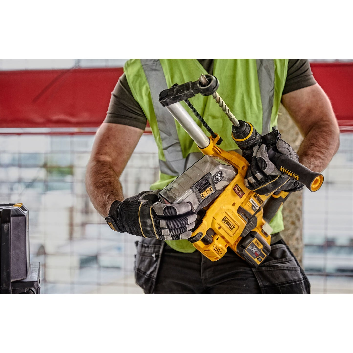 DEWALT D25304DH-XJ Sistema estrazione polveri per tassellatore SDS-Plus a "L" e 54V