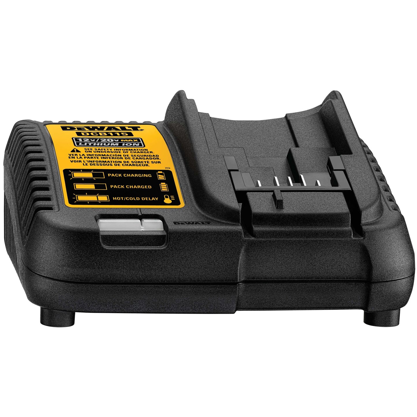 DEWALT DCB115-QW Caricabatterie per Piattaforma XR Litio, per Batterie 10.8V, 14.4V e 18V, fino a 5.0Ah