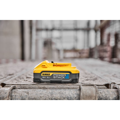 DEWALT DCBP518H2-XJ Kit 2 Batterie 18V XR Litio POWERSTACK 5Ah con celle a sacchetto