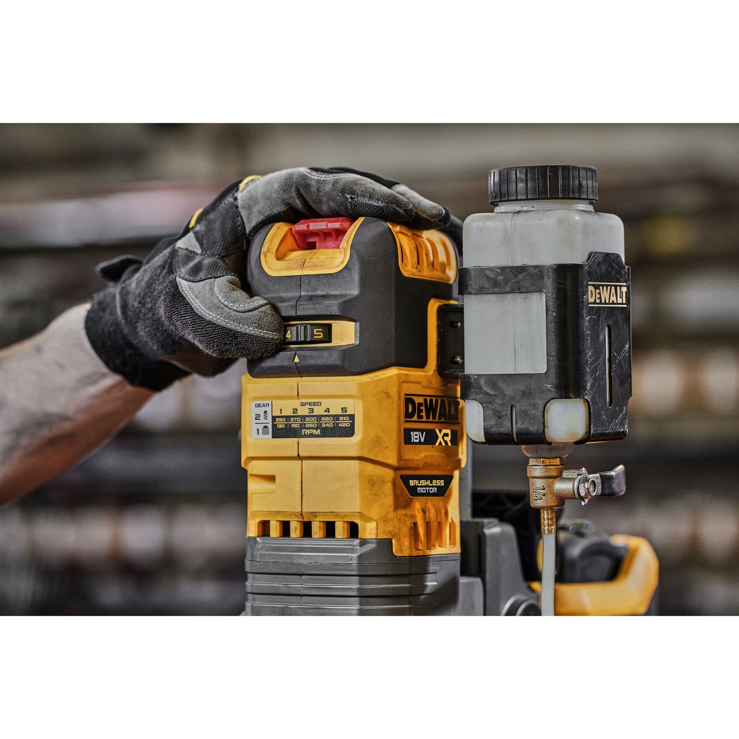 DEWALT DCD1623X2G-QW 18/54V XR Magnetic Drill with Permanent Magnet, 2 XR Flexvolt  9.0Ah "G" series batteries