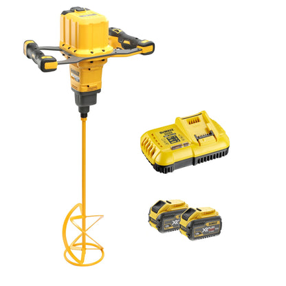 DEWALT DCD240X2-QW Malaxeur à double manivelle 2 batterie XR Flexvolt 54V 9.0Ah