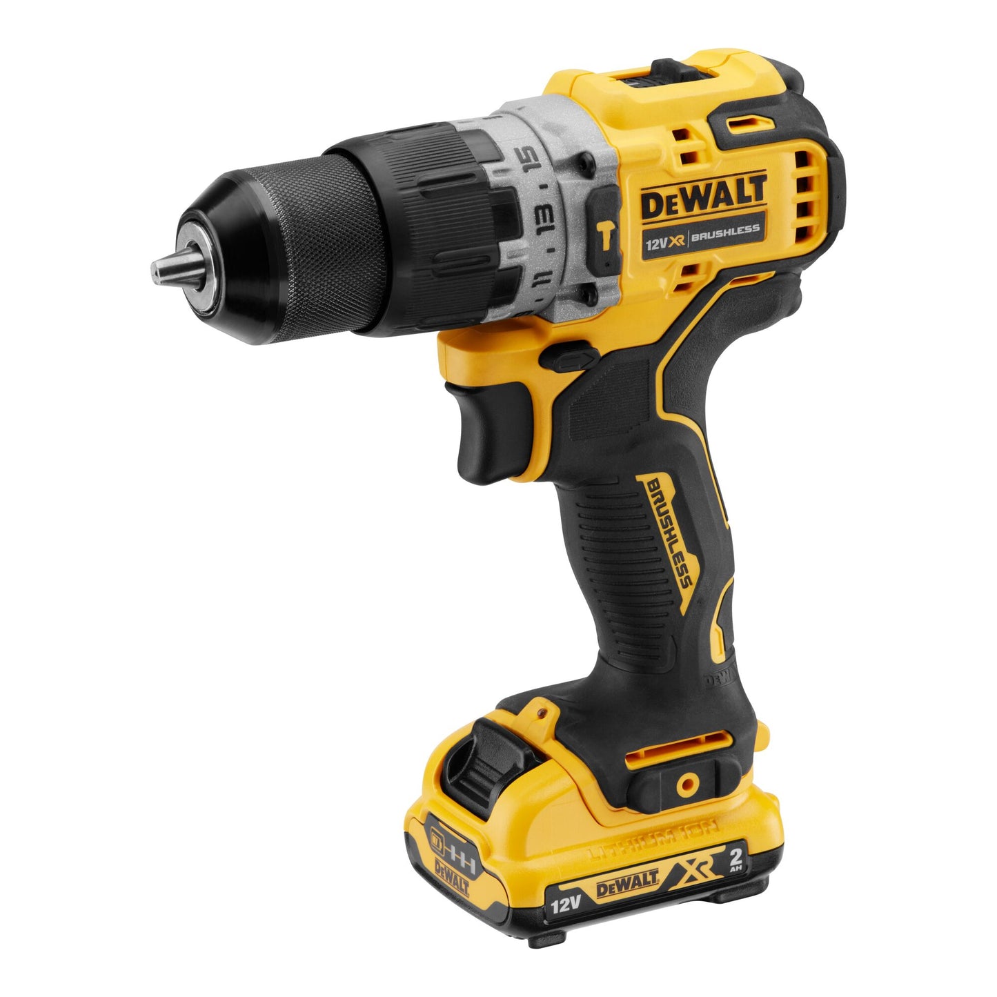 DEWALT DCD706D2-QW 12 Volt Akku-Schlagbohrschrauber mit 2 Akkus 12V 2,0Ah