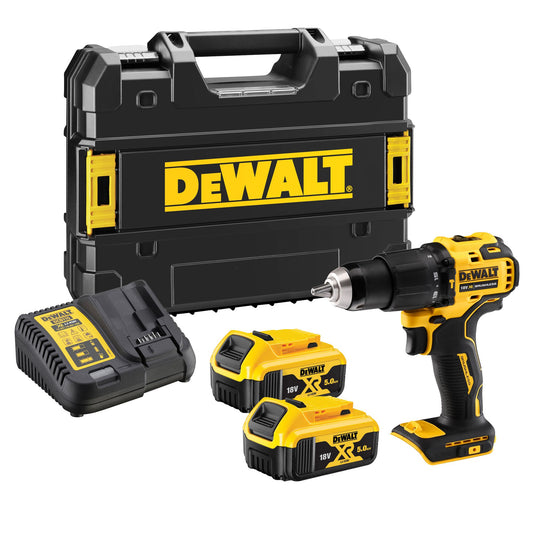 DEWALT DCD709P2T-QW 18V Akku-Schlagbohrschrauber mit 2x5,0Ah Akkus