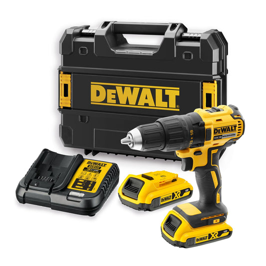 DEWALT DCD777S2T-QW 18 Volt Akku-Bohrschrauber (bürstenlos) mit 2 x 1.5Ah Akkus