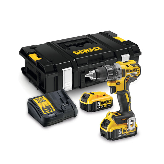 DEWALT DCD791P2-QW Trapano avvitatore 2 batterie 18v 5.0Ah, motore brushless