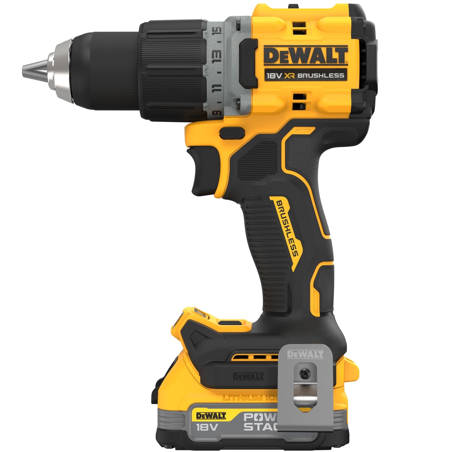 DEWALT DCD800E2T-QW Trapano avvitatore compatto 2 batterie 18V Powerstack Brushless