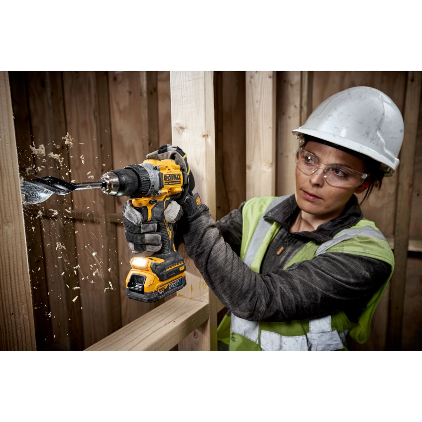 DEWALT DCD800E2T-QW Trapano avvitatore compatto 2 batterie 18V Powerstack Brushless