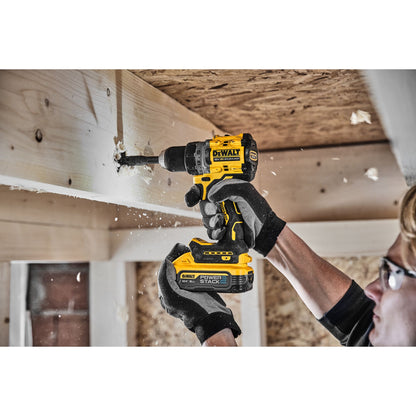 DEWALT DCD800H2T-QW Trapano avvitatore brushless 2 velocità con 2 batterie Powerstack 5.0Ah