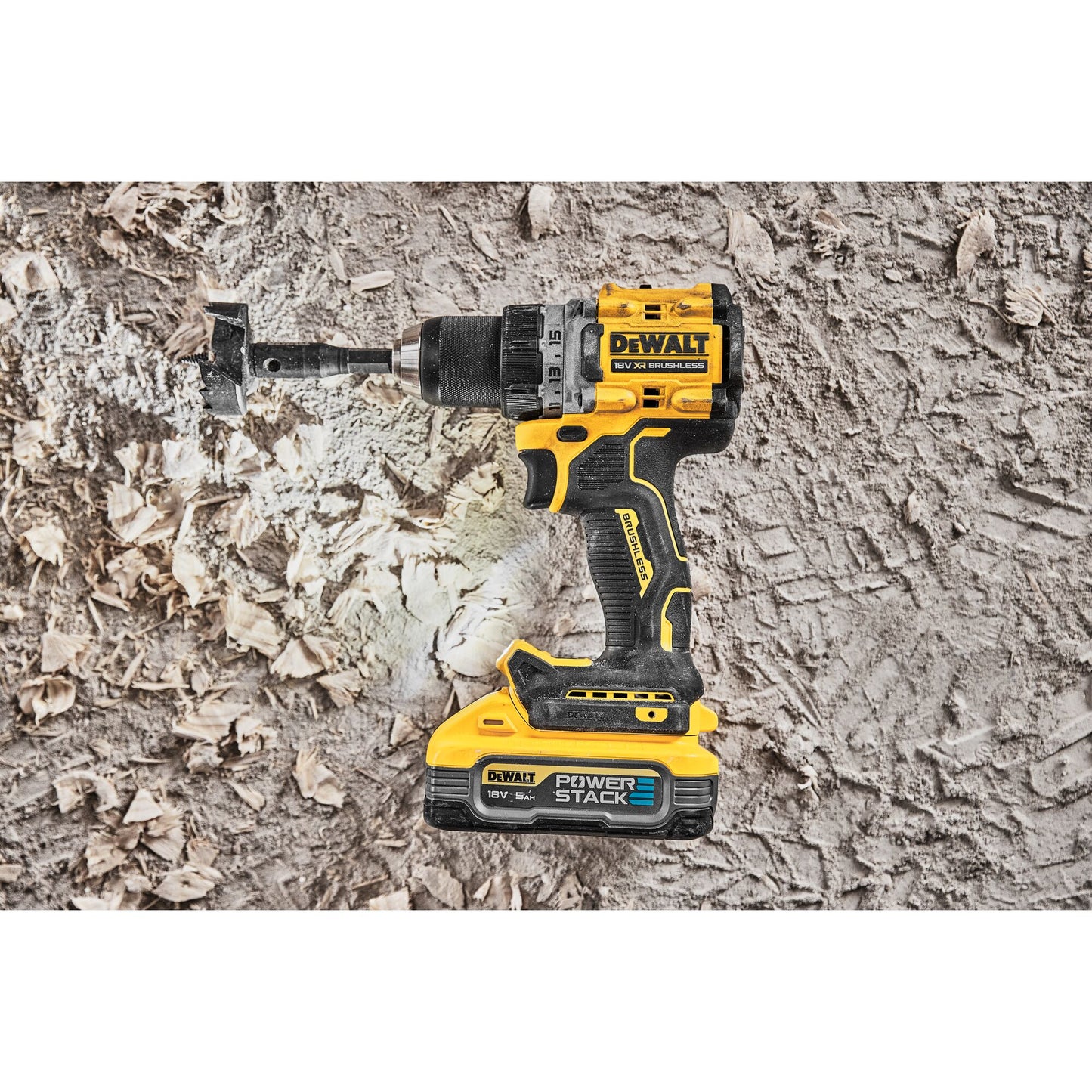 DEWALT DCD800H2T-QW Trapano avvitatore brushless 2 velocità con 2 batterie Powerstack 5.0Ah