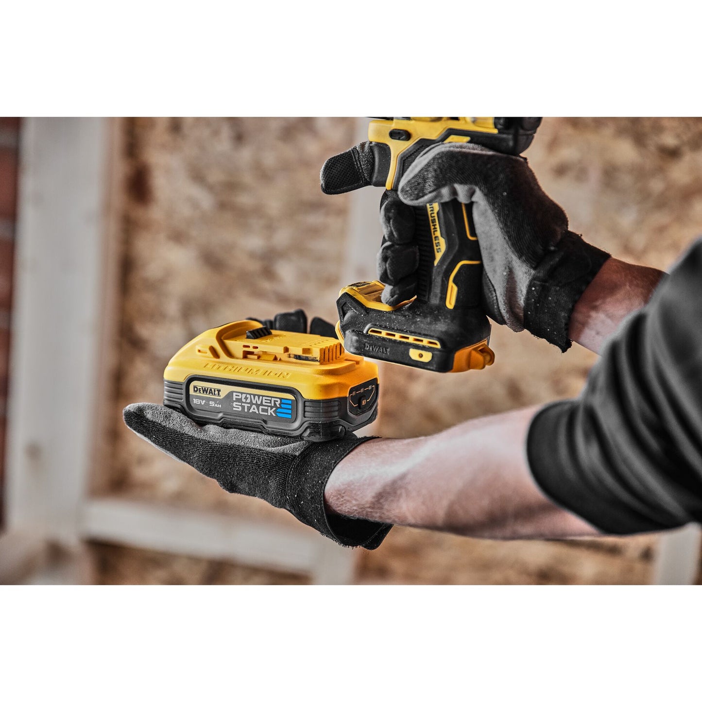 DEWALT DCD800H2T-QW Trapano avvitatore brushless 2 velocità con 2 batterie Powerstack 5.0Ah