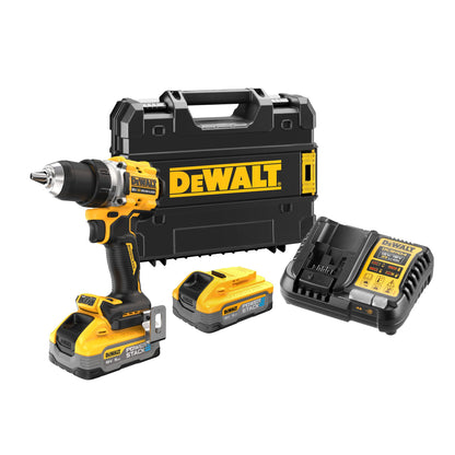 DEWALT DCD800H2T-QW Trapano avvitatore brushless 2 velocità con 2 batterie Powerstack 5.0Ah
