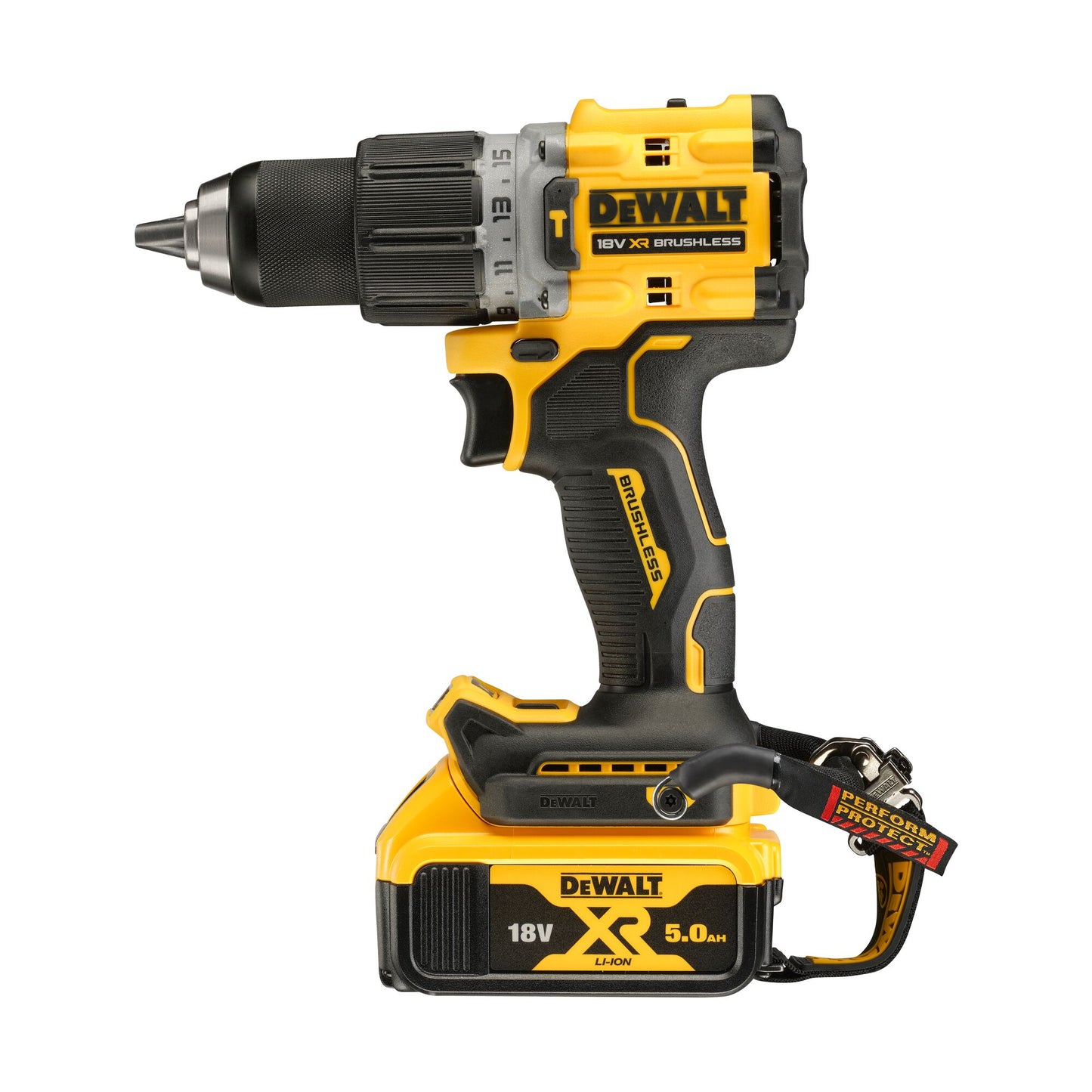 DEWALT DCD805P2T-QW 18V Akku-Schlagbohrschrauber (bürstenlos) mit 2 Akkus 18V ​​5,0Ah
