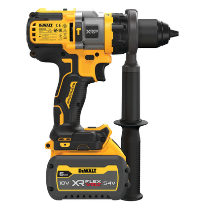 DEWALT DCD999T1-QW 18/54V XR Hammer Drill Driver with 1 x 6Ah Flexvolt Lithium Ion Battery