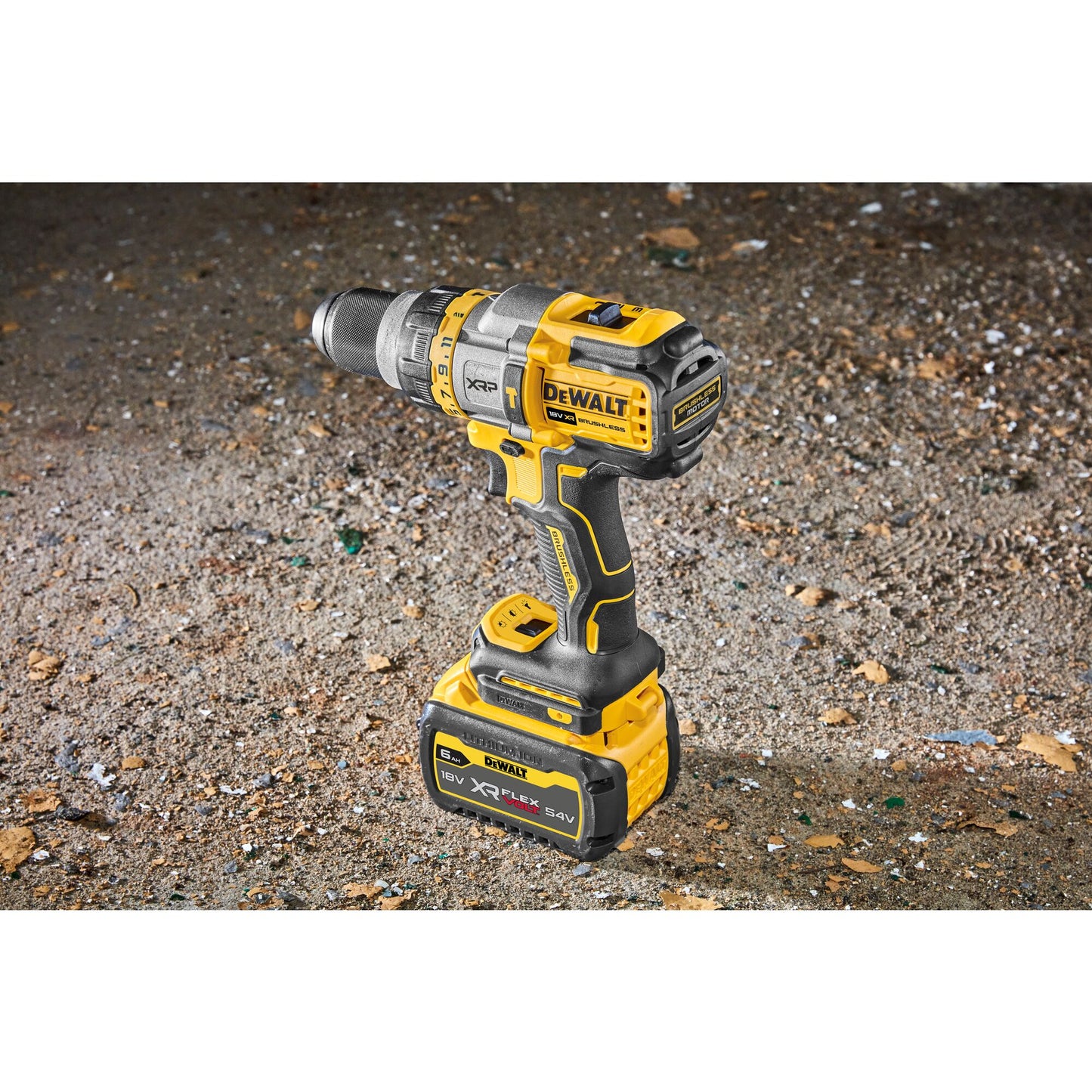 DEWALT DCD999T1-QW 18/54V XR Hammer Drill Driver with 1 x 6Ah Flexvolt Lithium Ion Battery