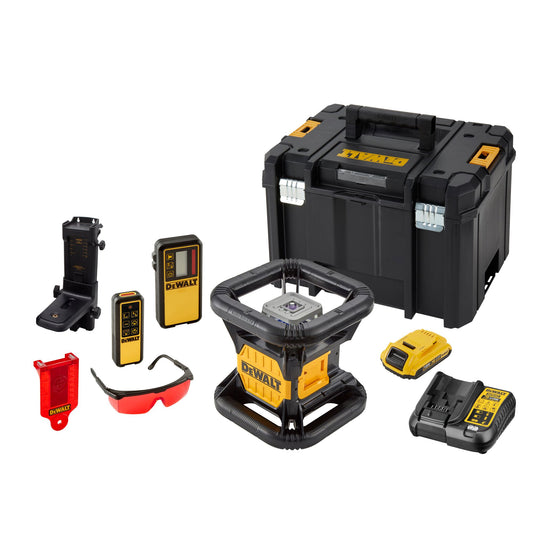 DEWALT DCE079D1R-QW Laser rotante 1 batteria 18V 2.0Ah, raggio rosso