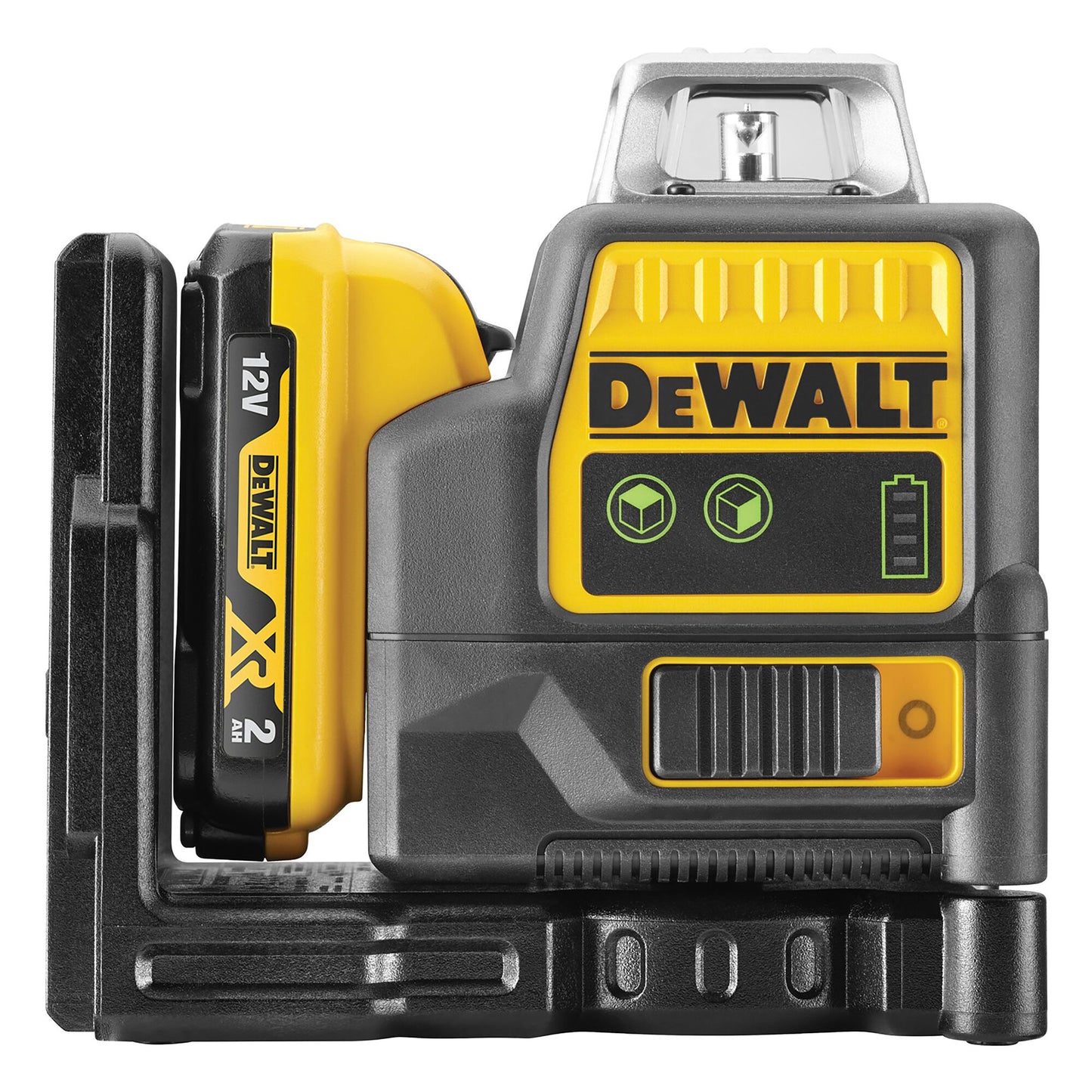 DEWALT DCE0811D1G-QW 12V XR 2X360° Green Laser with 1 x 2.0Ah Lithium Ion battery
