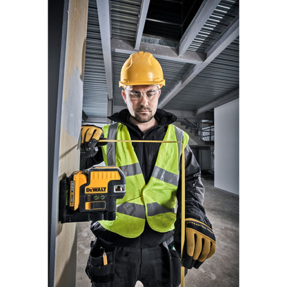 DEWALT DCE0822D1G-QW Tracciatore laser con raggio verde a 2 punti con 1 batteria 10.8V 2.0Ah, classe 2