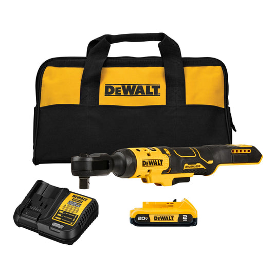 DEWALT DCF512D1-QW Cricchetto 1 batteria XR 18V 2.0Ah Brushless, 1/2"