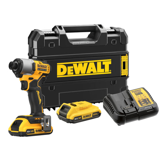 DEWALT DCF840D2T-QW Avvitatore ad impulsi  2 batterie XR 18V 2.0Ah, attacco 1/4”