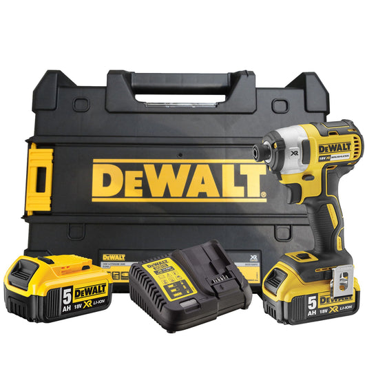 DEWALT DCF887P2-QW Avvitatori ad impulsi 2 batterie 18V 5.0Ah , 1/4”