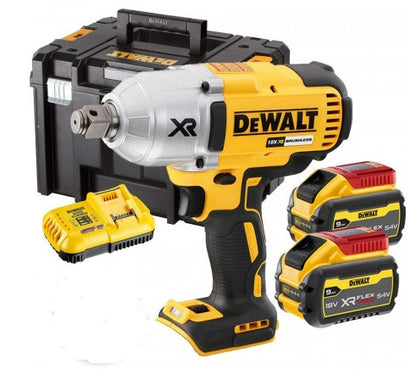 DEWALT DCF897X2-IT 18/54V XR Brushless High Torque 3/4" Impact Wrench with 2 x 9.0Ah Flexvolt batteries