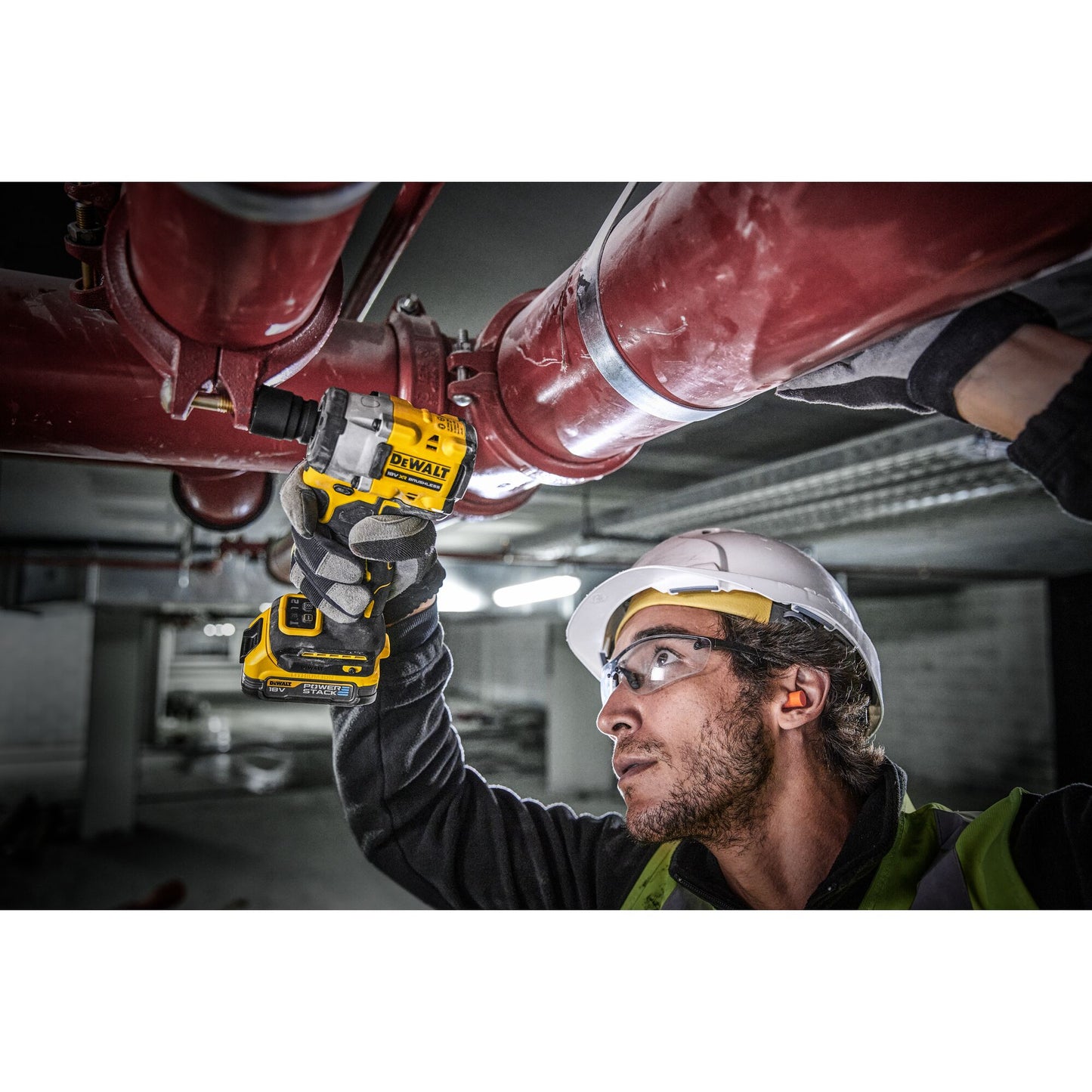 DEWALT DCF921E2T-QW Avvitatore ad impulsi compatto 1/2" con 2 batterie 18V Powerstack