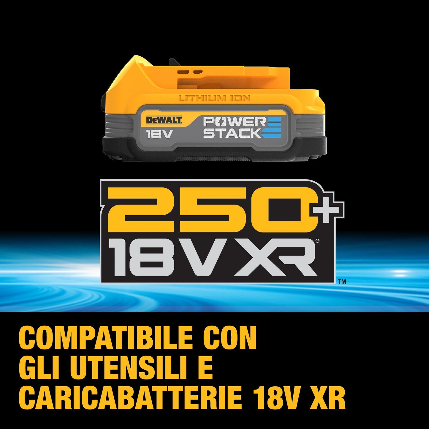 DEWALT DCF921E2T-QW Avvitatore ad impulsi compatto 1/2" con 2 batterie 18V Powerstack