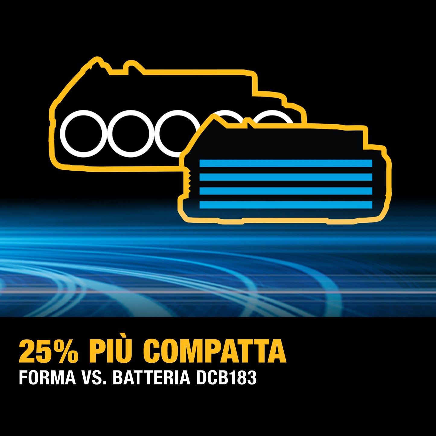 DEWALT DCF921E2T-QW Avvitatore ad impulsi compatto 1/2" con 2 batterie 18V Powerstack