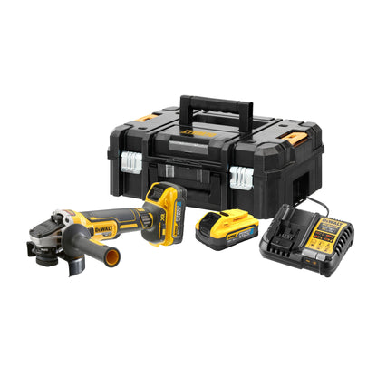 DEWALT DCG409H2T-QW 18V XR Brushless Cordless Angle Grinder 125mm with 2 x 5Ah Lithium Ion Powerstack Batteries
