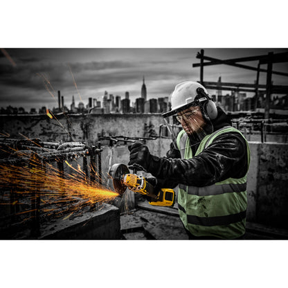 DEWALT DCG409H2T-QW 18V XR Brushless Cordless Angle Grinder 125mm with 2 x 5Ah Lithium Ion Powerstack Batteries