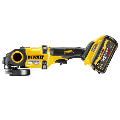 DEWALT DCG418T2-QW 54V XR FLEXVOLT 125mm Angle Grinder with 2 x 6Ah Lithium Ion Batteries