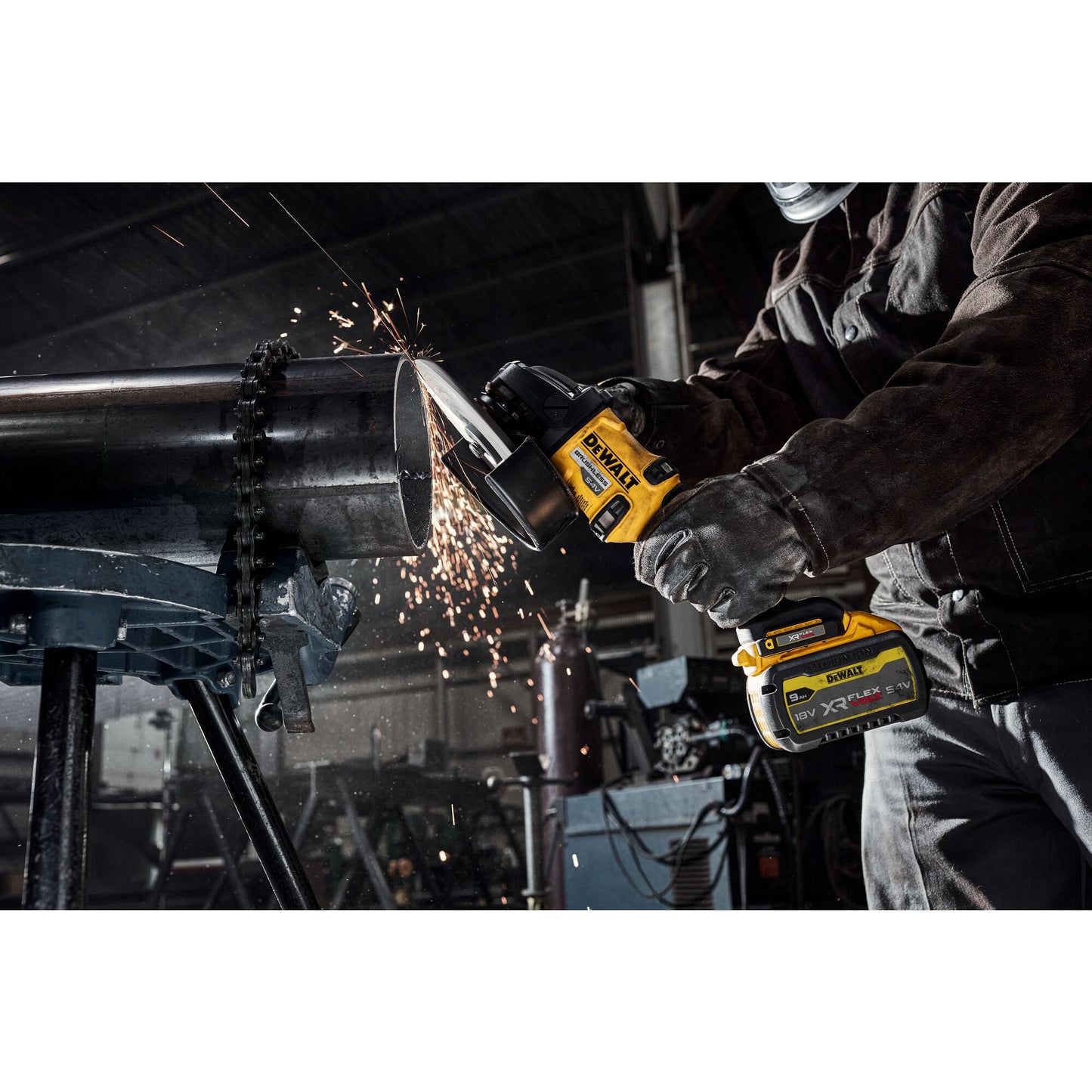 DEWALT DCG440N-XJ Smerigliatrice angolare 180mm 54V XR Flexvolt, senza batterie e cariabatterie