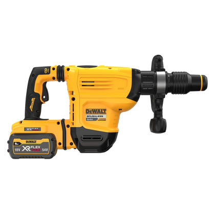 DEWALT DCH832X2-QW 18/54V XR SDS-Max Chipping Hammer with 2 x 9Ah Flexvolt Lithium Ion Batteries