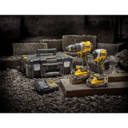 DEWALT DCK2050E2T-QW Kit Trapano + Impusi con 2 batterie 18v Powerstack