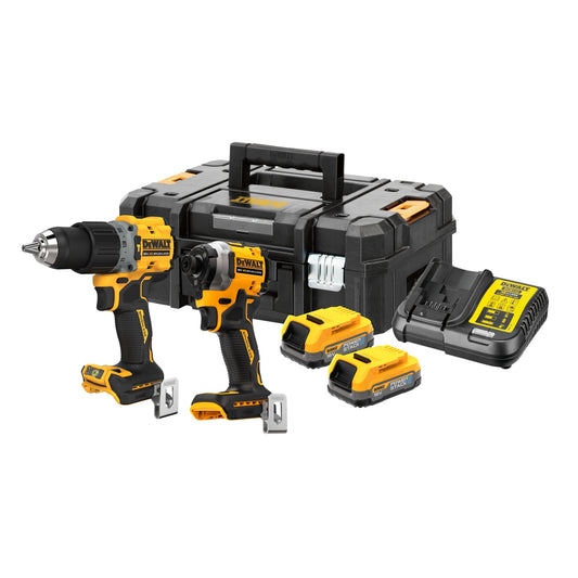 DEWALT DCK2050E2T-QW Kit Trapano + Impusi con 2 batterie 18v Powerstack
