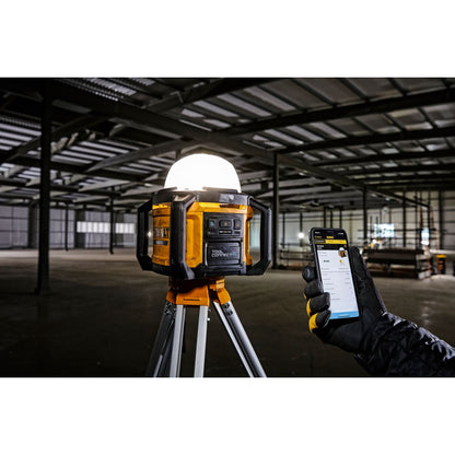 DEWALT DCL074-XJ Éclairage de chantier LED 18V avec faisceau à 360°, sans batterie ni chargeur