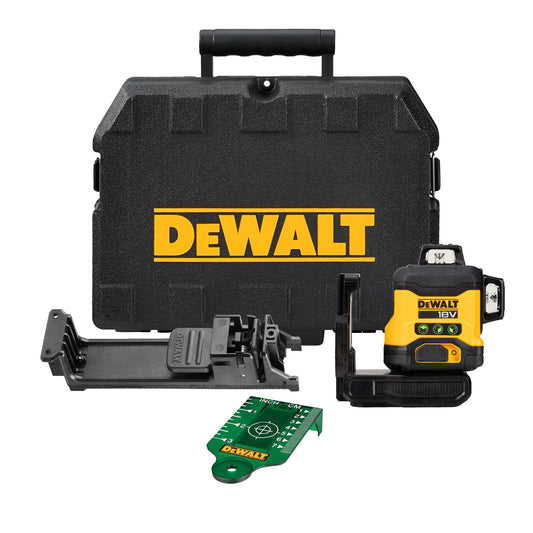 DEWALT DCLE34031N-XJ Laser multilinea 18V con raggio verde classe 2 (510-530nm). Senza batterie e caricabatteria