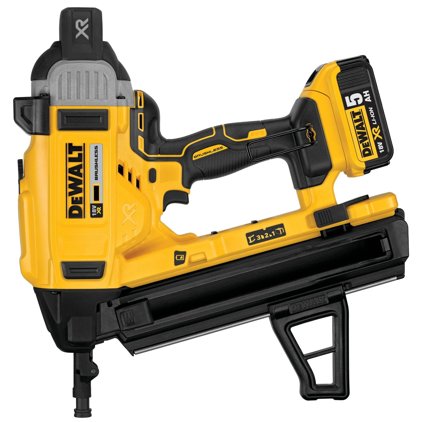 DEWALT DCN890P2-QW Chiodatrice per cemento con 2 batterie 18V 5Ah