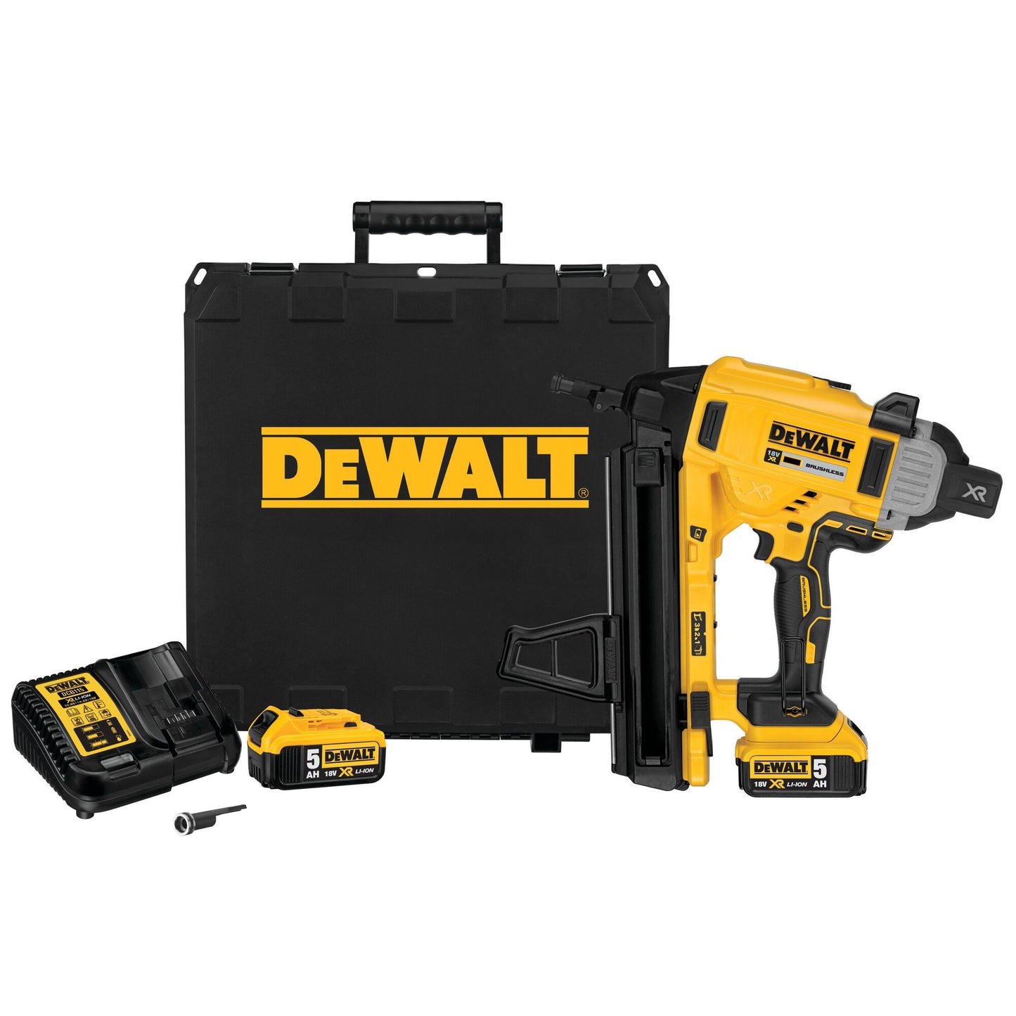 DEWALT DCN890P2-QW Chiodatrice per cemento con 2 batterie 18V 5Ah