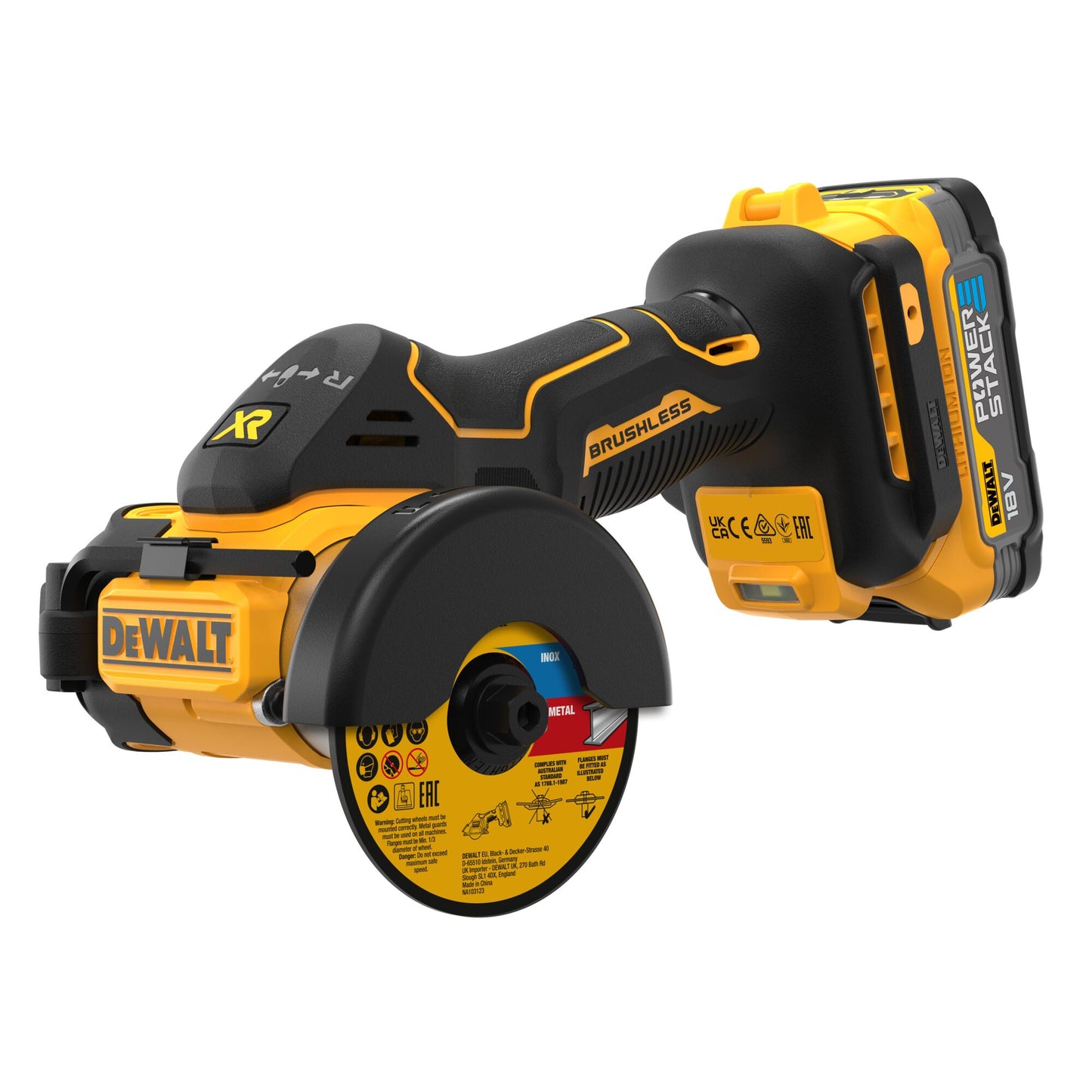 DEWALT DCS438E2T-QW Minitroncatrice brushless 2 batterie 18V Powerstack
