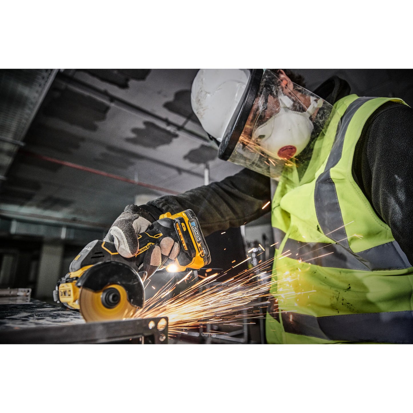 DEWALT DCS438E2T-QW Minitroncatrice brushless 2 batterie 18V Powerstack