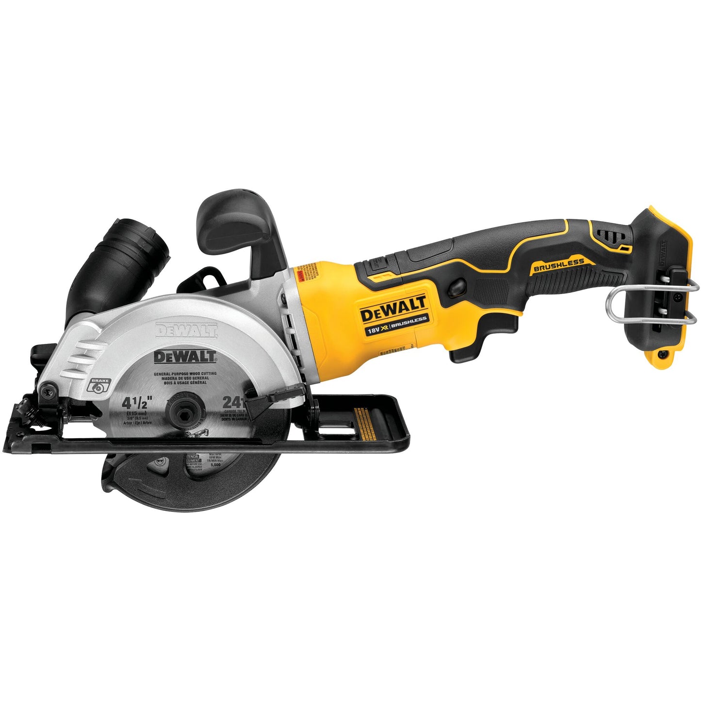 DEWALT DCS571NT-XJ Sierra Circular de mano sin escobillas 18V sin batería/cargador