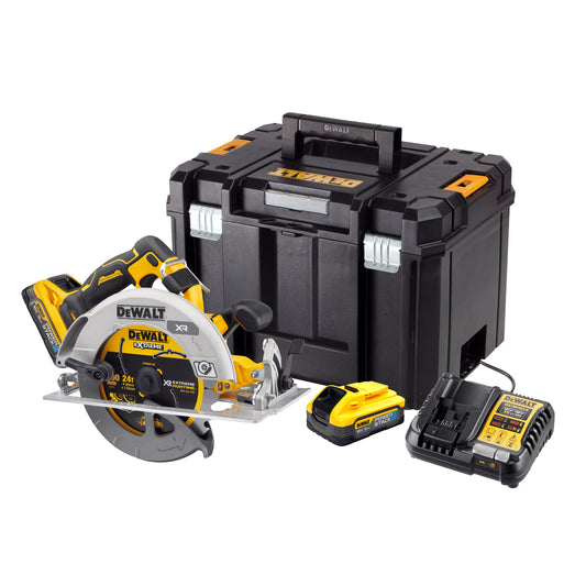 DEWALT DCS573H2T-QW Sega circolare 190mm 2 batterie 18V XR Powerstack 5.0Ah