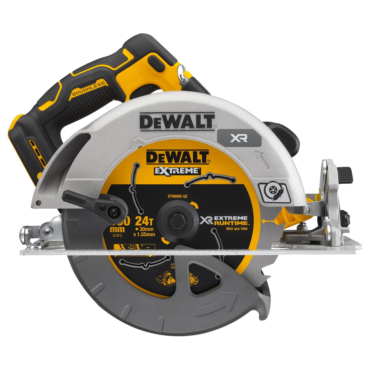 DEWALT DCS573NT-XJ Sega circolare 190mm XR 18v, senza batterie e caricabatterie.